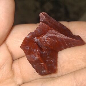 Natural Red Jasper Rough Stones‎ Lot of 3 • Lake Superior Iron Chalcedony